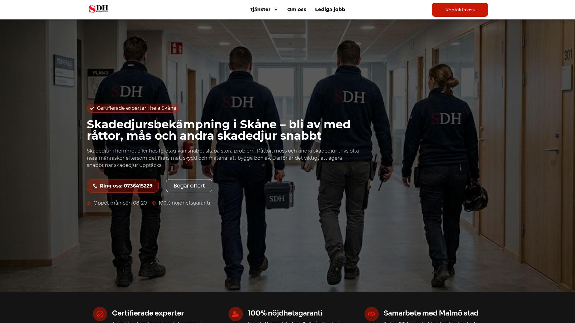 Skadedjurshantering, case från Zelius